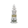 PHARE BOIS DÉCORATIF 29CM BLANC
