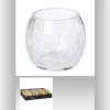 PHOTOPHORE VERRE CRAQUELÉ 7 CM