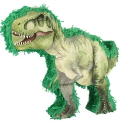 PIÑATA À CASSER DINOSAURE T-REX 42X45X8CM VERT