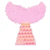 PIÑATA À CASSER QUEUE SIRÈNE 40X45X9CM ROSE