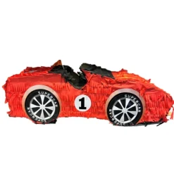 PIÑATA À CASSER SUPERCAR 41X24X16CM ROUGE