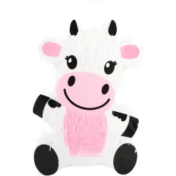 PIÑATA À CASSER VACHE ANIMAL FERME 43X30X10CM