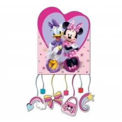 PIÑATA À TIRER MINNIE JUNIOR DAISY 20X26CM ROSE
