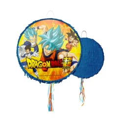 PIÑATA À TIRER ROND DRAGON BALL SUPER 40CM BLEU