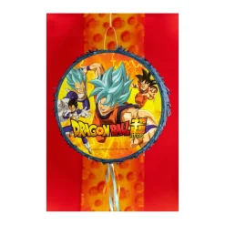 PIÑATA À TIRER ROND DRAGON BALL SUPER 40CM BLEU