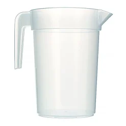 PICHET PLASTIQUE RÉUTILISABLE 1L TRANSPARENT