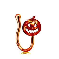 PIERCING NEZ CITROUILLE EFFRAYANTE ORANGE ADULTE
