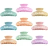PINCE À CHEVEUX PVC HUMOUR PAILLETTES 10CM COLORÉ