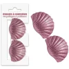 2 PINCES CHEVEUX COQUILLAGE PLAGE PAILLETTES ROSE