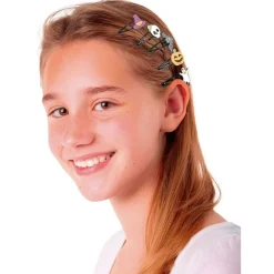 5 PINCES À CHEVEUX FANTAISIE MOTIFS HALLOWEEN