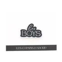 PIN'S MÉTAL LES BOYS 3X2CM NOIR