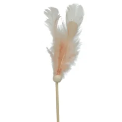 PIQUE PLUME VOLAILLE DÉCORATIF 9CM ORANGE