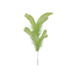 PIQUE PLUME VOLAILLE DÉCORATIF 50CM VERT