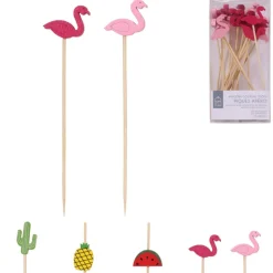 20 PIQUES ÉTÉ ANANAS PASTEQUE CACTUS FLAMANT ROSE