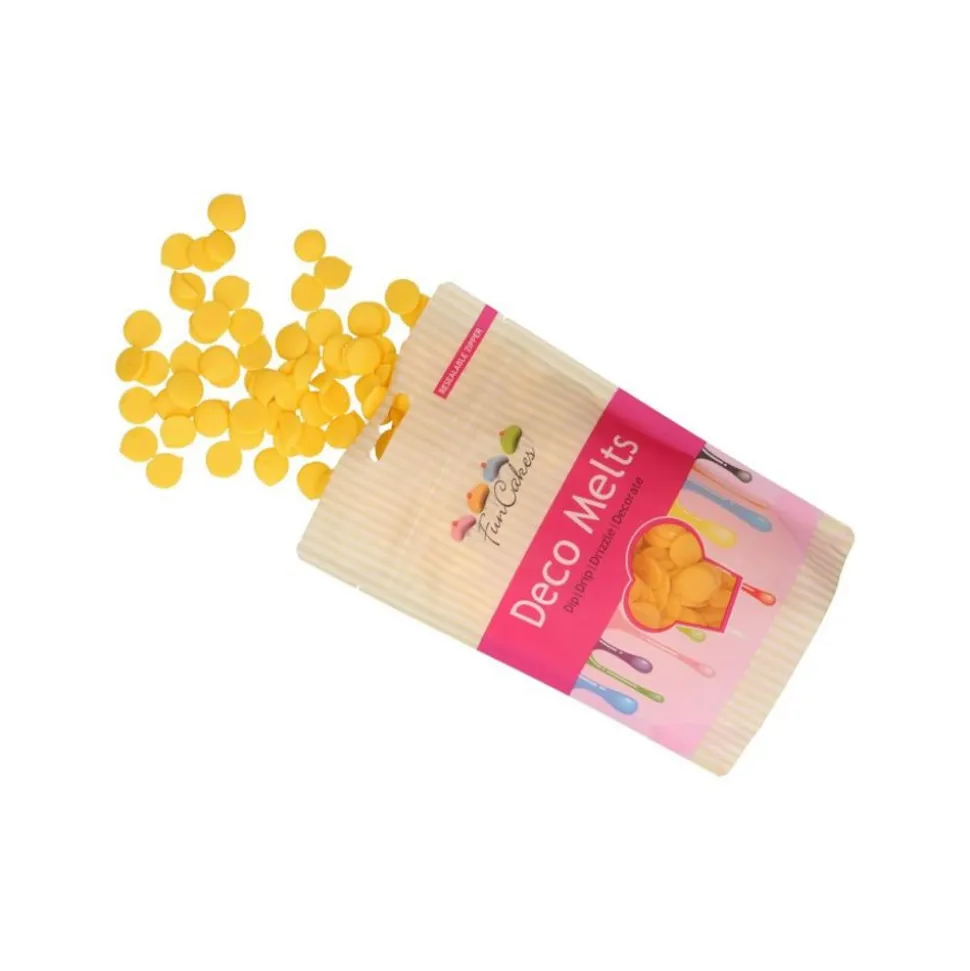 PISTOLES DÉCO À FONDRE JAUNE 250G
