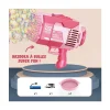 PISTOLET À BULLES DE SAVON BAZOOKA 25X26X13CM ROSE