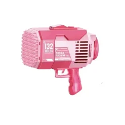 PISTOLET À BULLES DE SAVON BAZOOKA 25X26X13CM ROSE