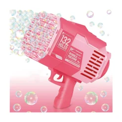 PISTOLET À BULLES DE SAVON BAZOOKA 25X26X13CM ROSE