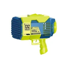PISTOLET À BULLES DE SAVON BAZOOKA 25X26X13CM VERT