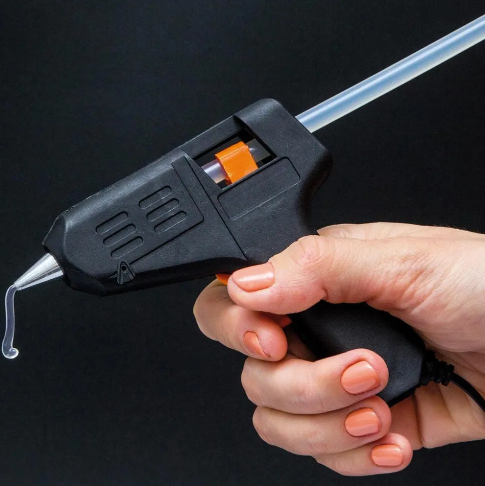 PISTOLET À COLLE CHAUDE 40W 2 RECHARGES 16X16.5CM