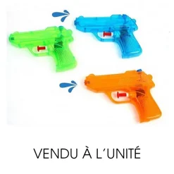 PISTOLET À EAU 12CM 3 COLORIS