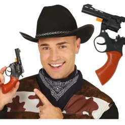 PISTOLET JOUET REVOLVER COWBOY 18CM