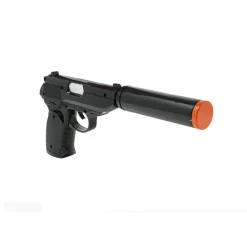 PISTOLET JOUET SILENCIEUX 25CM NOIR