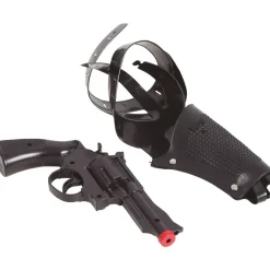 PISTOLET PLASTIQUE AVEC HOLSTER D'ÉPAULE 40CM NOIR