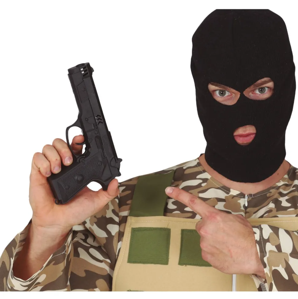 PISTOLET SEMI-AUTOMATIQUE PLASTIQUE 24CM NOIR