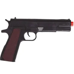 PISTOLET SEMI-AUTOMATIQUE PLASTIQUE 29CM NOIR