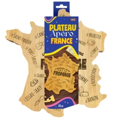 PLANCHE À FROMAGE FRANCE APÉRO BOIS 31CM