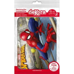 PLAQUE COMESTIBLE POUR GÂTEAU 15X21 SPIDERMAN