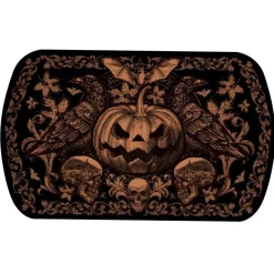 PLAT DE SERVICE CITROUILLE GOTHIQUE 29X15X3.5CM