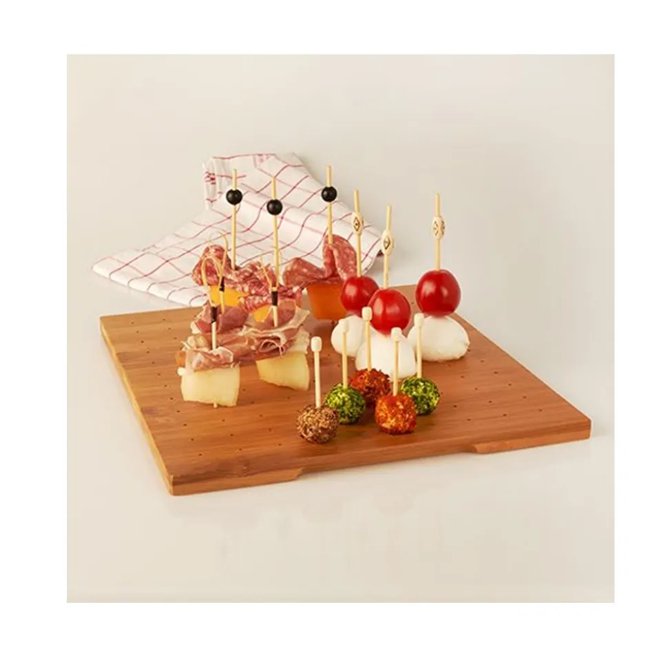PLATEAU BAMBOU PIQUE APÉRITIF 25X30CM