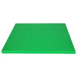 PLATEAU À GÂTEAU CARRÉ 30CM VERT