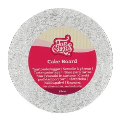 PLATEAU À GÂTEAU ROND 15CM ARGENT