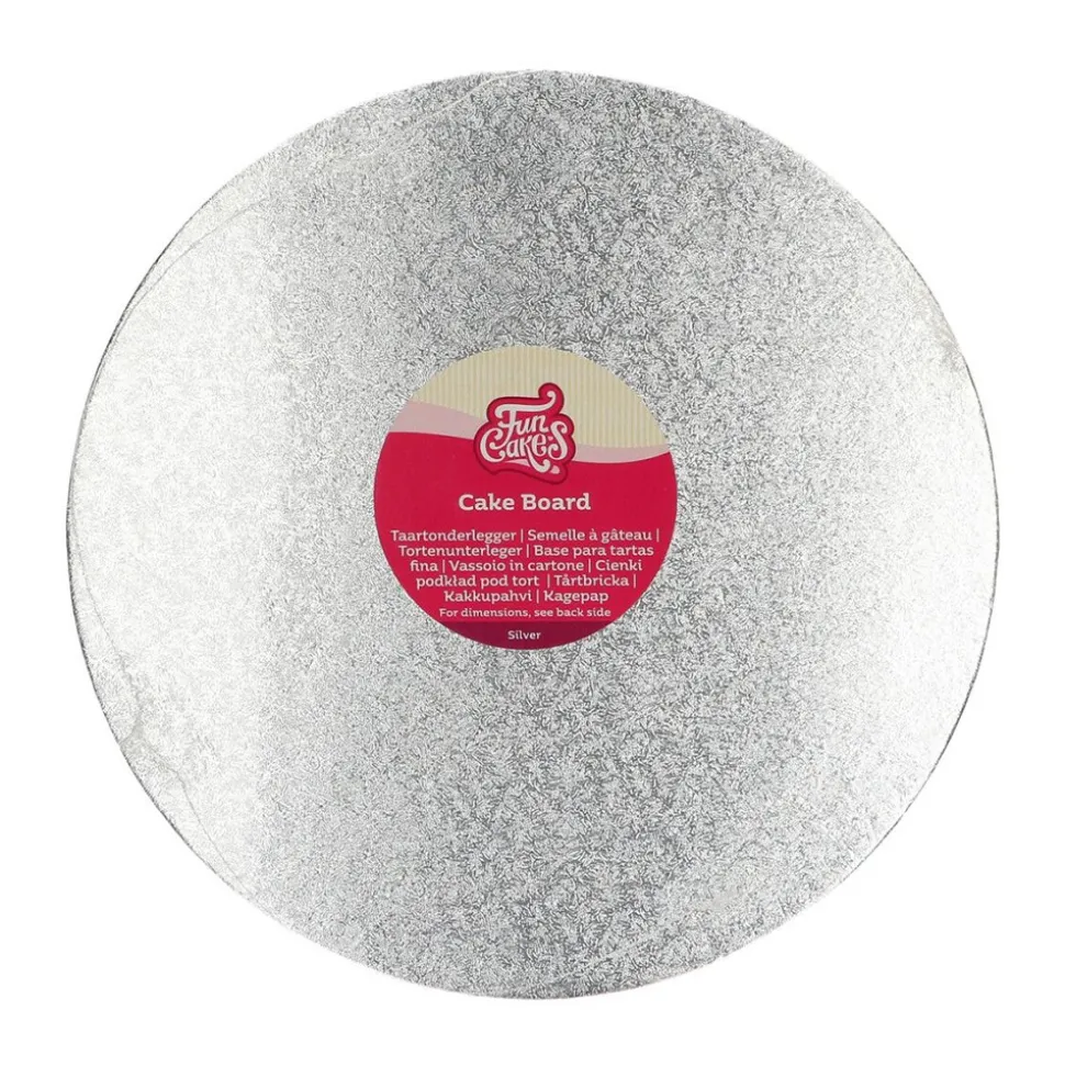 PLATEAU À GÂTEAU ROND 30CM ARGENT