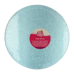 PLATEAU À GÂTEAU ROND 30CM BLEU CIEL