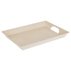 PLATEAU MÉLAMINE RECTANGLE 40.6X29.6X4.5CM BEIGE