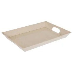 PLATEAU MÉLAMINE RECTANGLE 46.4X34.2X5CM BEIGE