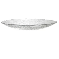 PLATEAU ROND PET EFFET CRISTAL 42.5CM TRANSPARENT