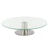 PLATEAU TOURNANT EN VERRE 30CM