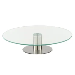 PLATEAU TOURNANT EN VERRE 30CM