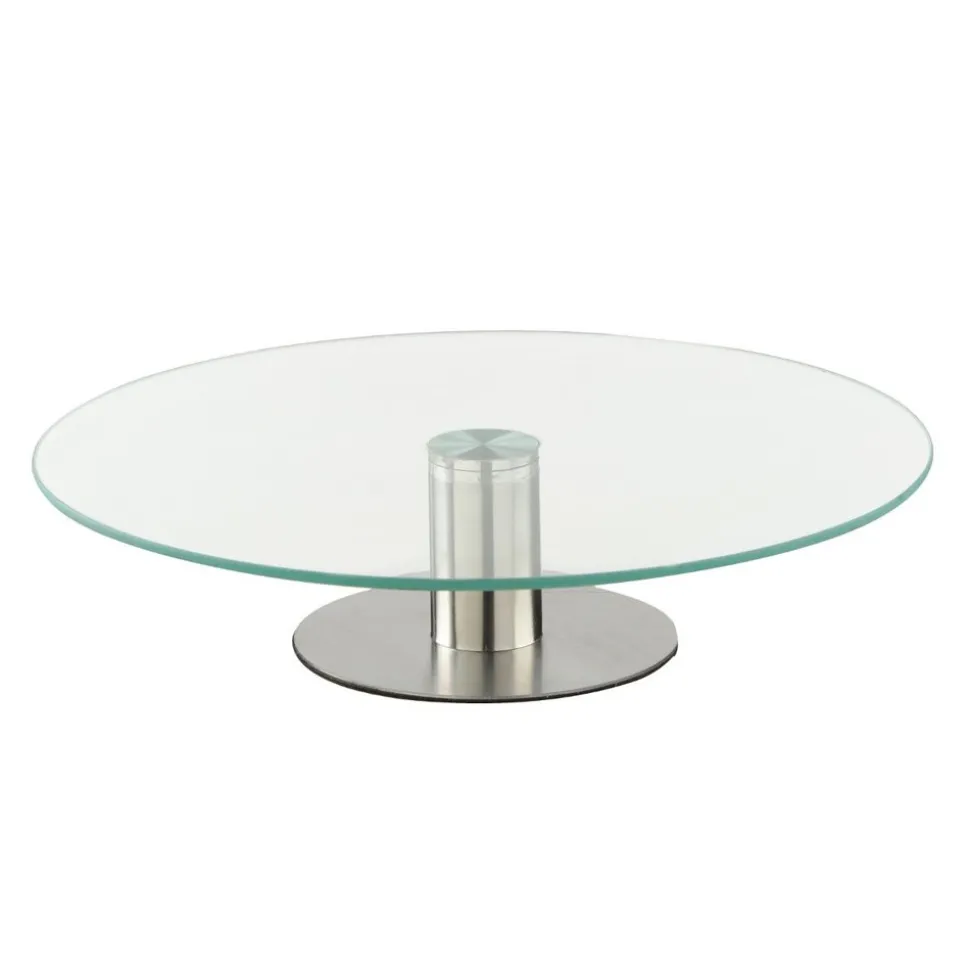 PLATEAU TOURNANT EN VERRE 30CM
