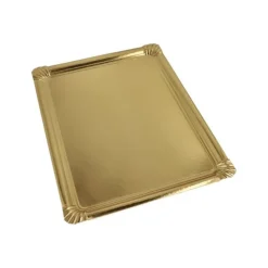 5 PLATEAUX DE SERVICE 34X45.5CM OR