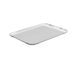5 PLATEAUX TRAITEUR CARTON BIO 19X28CM BLANC