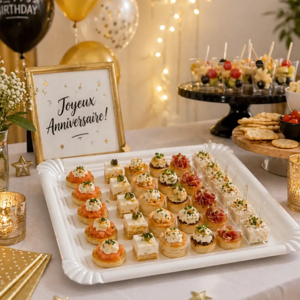 3 PLATS CARTON SERVICE TRAITEUR 34X45CM BLANC