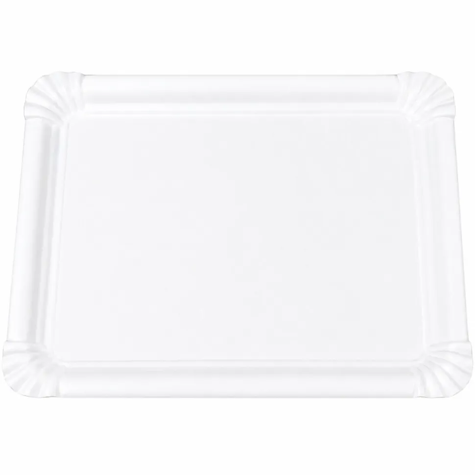 3 PLATS CARTON SERVICE TRAITEUR 34X45CM BLANC