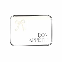 3 PLATS CARTON TRAITEUR BLACK WHITE 35X25.5CM