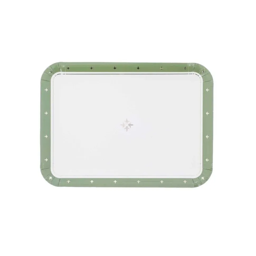 3 PLATS CARTON TRAITEUR JARDIN FRANÇAISE 35X25.5CM